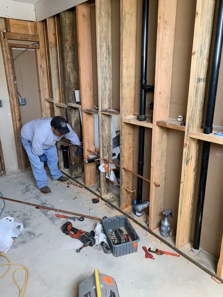 Commercial rough-in plumbing for Water Heater Replacement in Old Lake Highlands